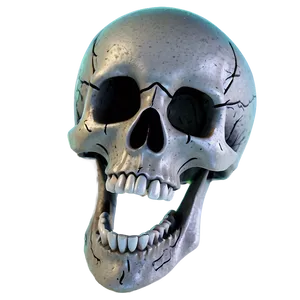 Simple Cartoon Skull PNG Nah