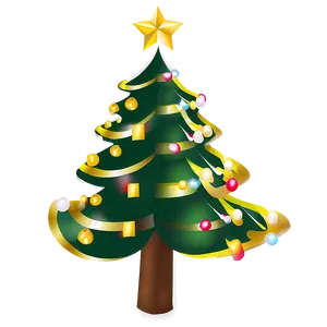 Simple Christmas Tree Transparent PNG 22