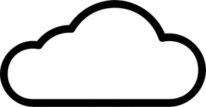 Simple Cloud Icon Transparent Background PNG image