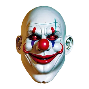 Simple Clown Mask PNG 06212024