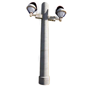 Simple Concrete Light Post PNG 06282024