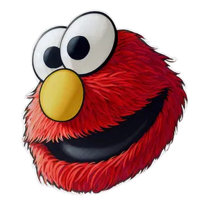 Simple Elmo Face Outline Png Avi PNG image