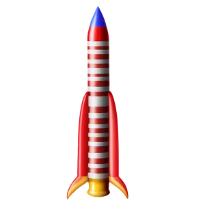 Simple Firework Rocket PNG 06212024