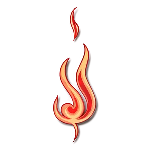 Simple Flame Drawing PNG Yja10