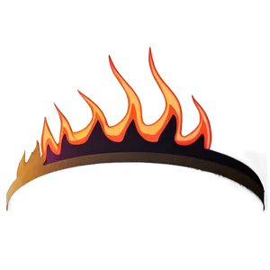 Simple Flames Outline Png 05042024 PNG image