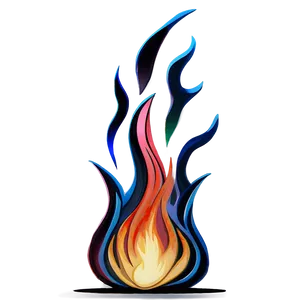 Simple Flames Outline Png Odc PNG image