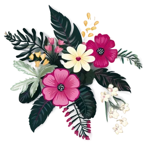 Simple Floral Print PNG 06202024