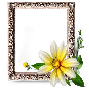 Simple Flower Frame Png Aai46 PNG image