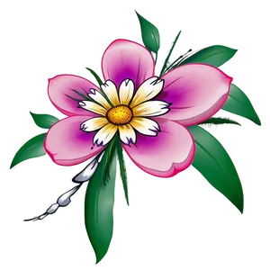 Simple Flower Tattoo Design Png Pfn82 PNG image