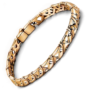 Simple Gold Bracelet Elegance PNG 06282024