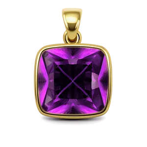 Simple Gold Square Charm PNG 5 PNG