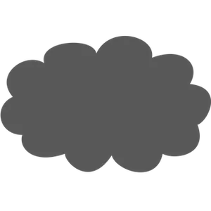Simple Gray Cloud Icon PNG image