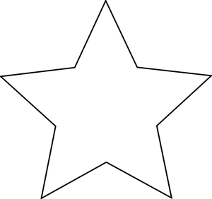 Simple Gray Star Outline.png PNG