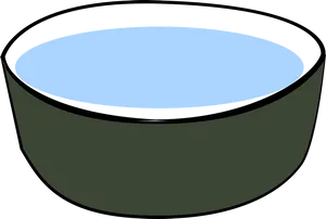 Simple Green Bowl PNG image