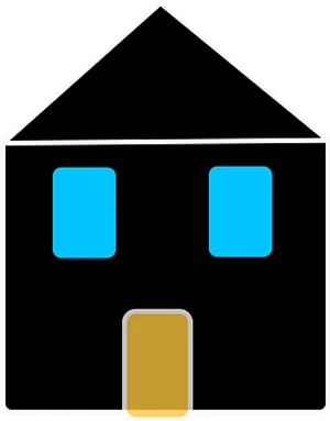Simple Home Icon Graphic