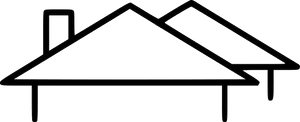 Simple House Roof Outline PNG image