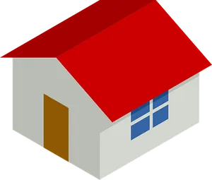 Simple Isometric House Icon
