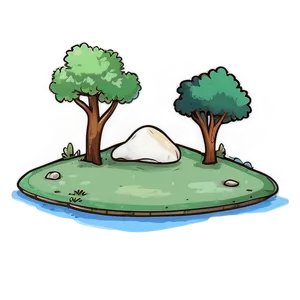 Simple Landscape Sketch PNG Cfv24 PNG