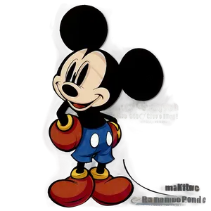 Simple Mickey Mouse Shadow PNG Qxb33 PNG