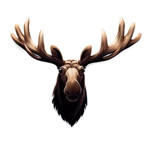 Simple Moose Head Logo PNG 99