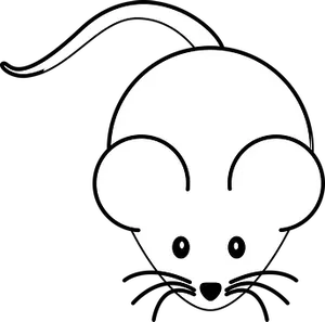 Simple Mouse Silhouette Graphic PNG image