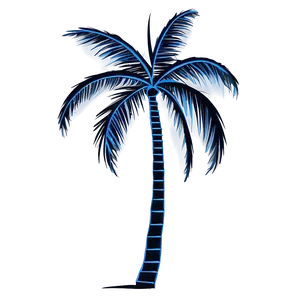 Simple Palm Tree Silhouette PNG Aqr65 PNG