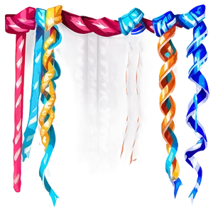 Simple Party Streamers PNG Bcb47