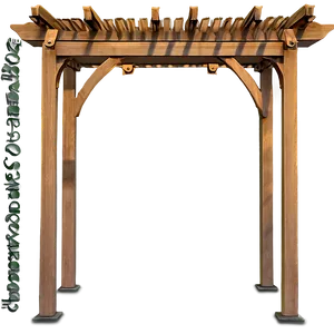 Simple Pergola Design PNG 06132024