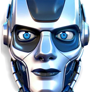Simple Robot Head PNG 06212024