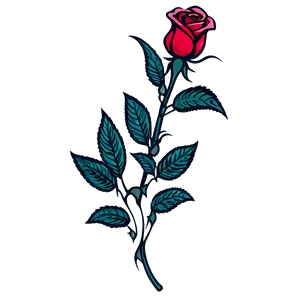 Simple Rose Tattoo Picture Png Ajs PNG image