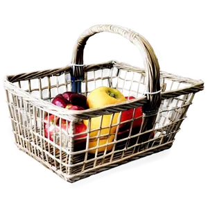 Simple Shopping Basket Png 06272024 PNG image