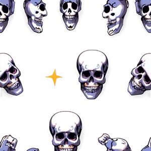 Simple Skull Pattern PNG Uwn61 PNG
