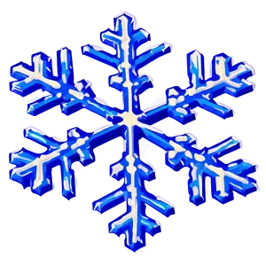Simple Snowflake Digital Art PNG Wnd