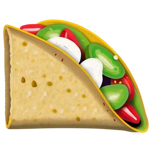 Simple Taco Clipart PNG 06262024