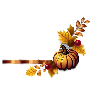 Simple Thanksgiving Border PNG 06202024