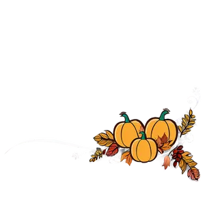 Simple Thanksgiving Border PNG Qts