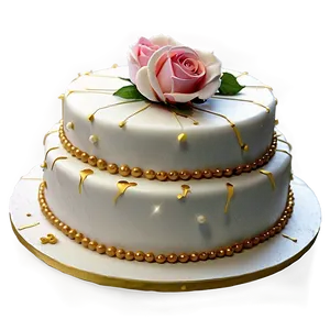 Simple Wedding Cake PNG 06122024