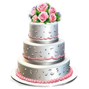 Simple Wedding Cake Png 06122024 PNG image