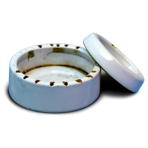 Simple White Ashtray PNG 1