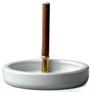 Simple White Ashtray PNG 95