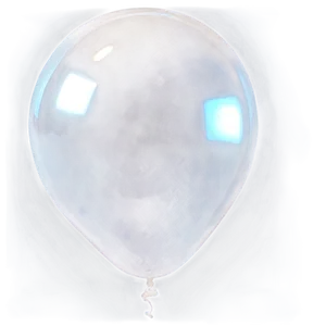 Simple White Balloon PNG 06212024 PNG