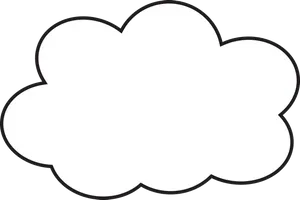 Simple White Cloud Clipart PNG image