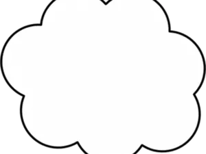 Simple White Cloud Clipart PNG image