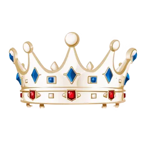 Simple White Crown Silhouette Png 06252024 PNG image