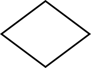 Simple White Diamond Shape PNG image