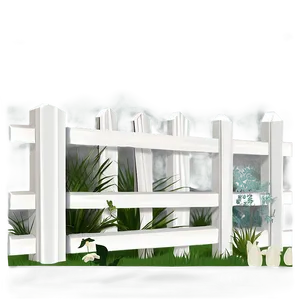 Simple White Fence For Garden PNG Lsi PNG