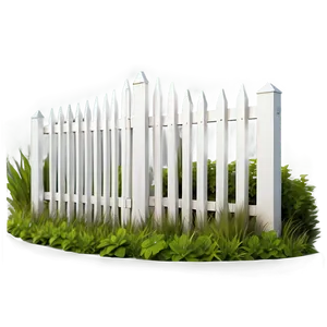 Simple White Fence For Garden PNG Uvq PNG