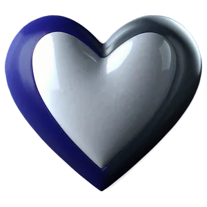 Simple White Heart Design Png 05232024 PNG image
