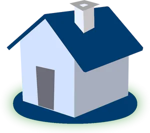 Simple3 D House Clipart PNG