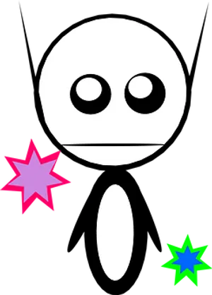 Simplified Alien Graphic PNG image